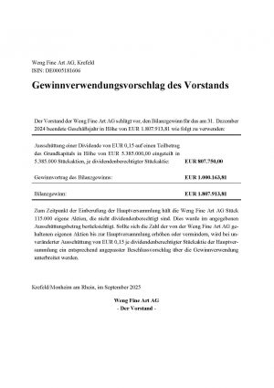 Hv 2025 Gewinnverwendung